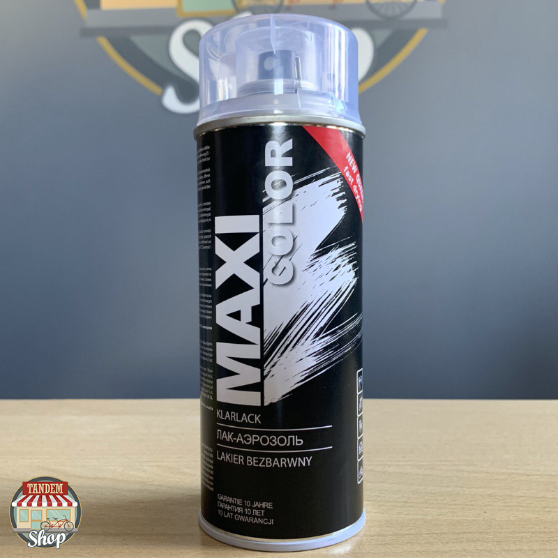 

Лак нитроцеллюлозный глянцевый Maxi Color, 400 мл Аэрозоль