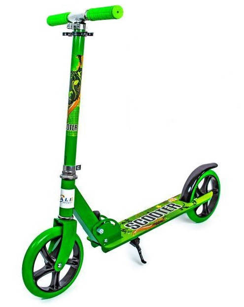 

Двухколесный складной самокат Scooter 460. Салатового цвета, Салатовый