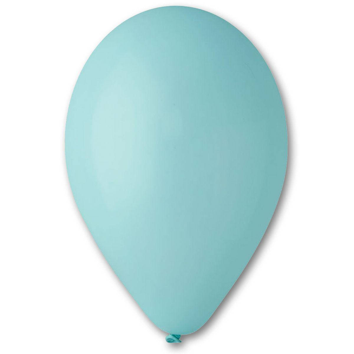 

Воздушный шар без рисунка 13 см аквамарин (мята), Мятный