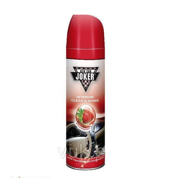 

Полироль торпеды спрей 200ml Клубника "Joker" (30шт/ящ)