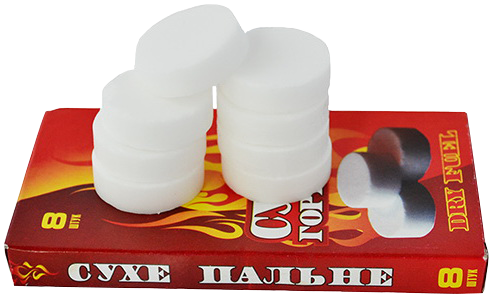 

Сухий спирт 8 таблеток