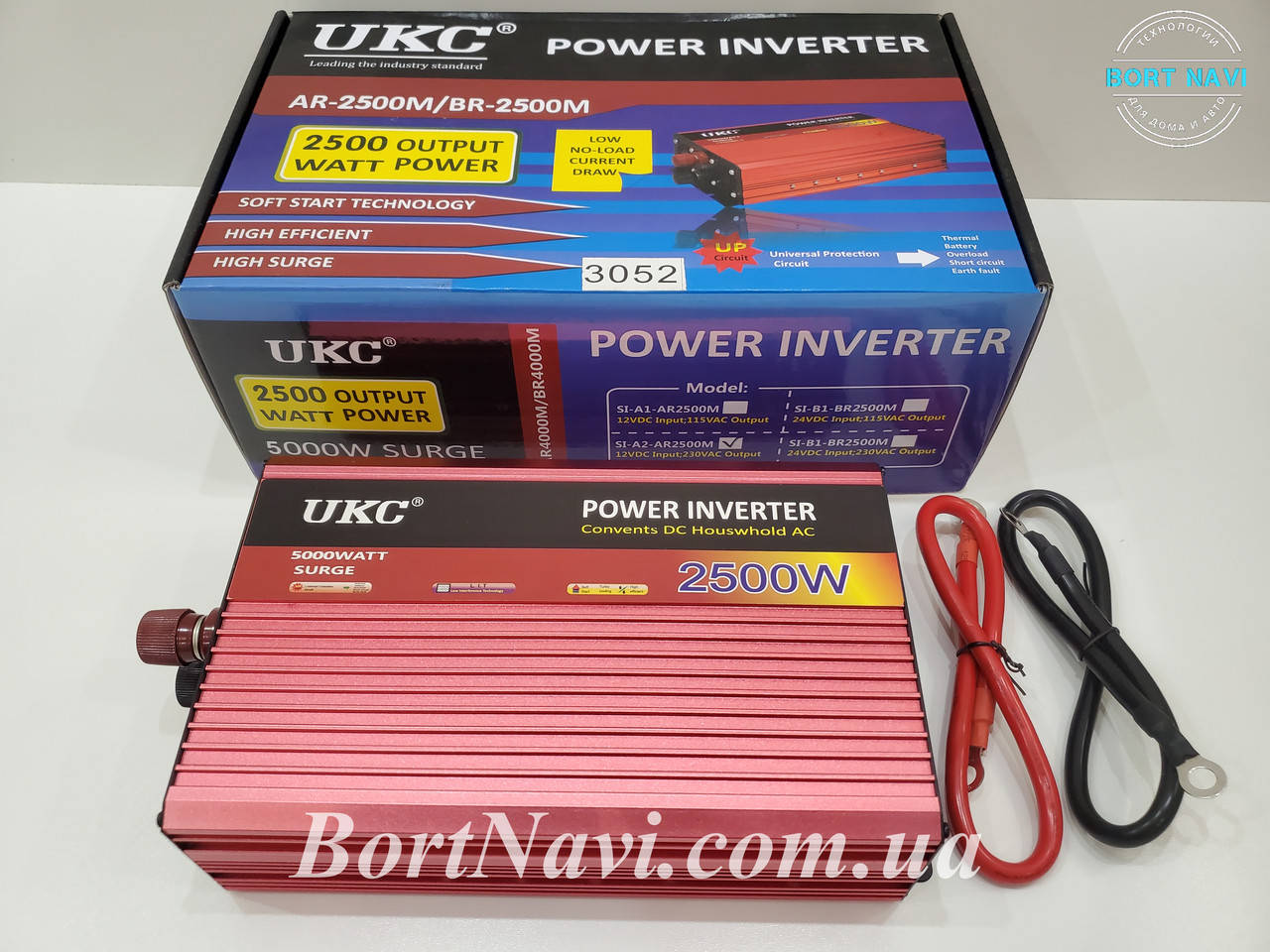 

Преобразователь авто инвертор UKC 12V-220V 2500W AR2500M