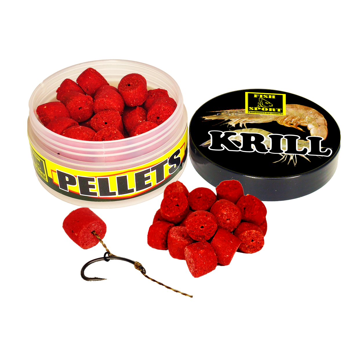 

Пеллетс Криль пилящий насодочный 12мм, Красный