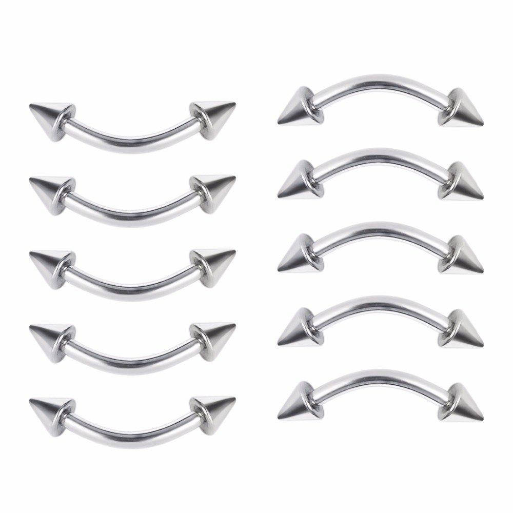 

Микробанан с конусами (хир. сталь, серебристый)