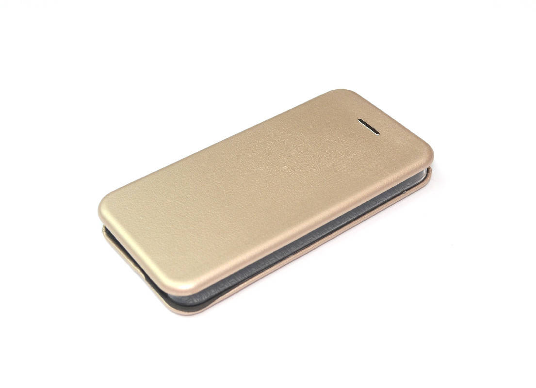 

Чехол-книжка для iPhone 5 / 5s / SE кожаный Золотой, Золотистый