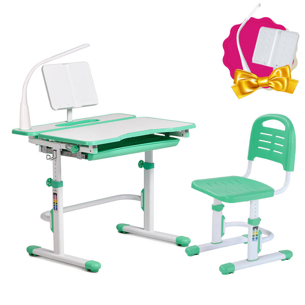 

Комплект pастущая парта Cubby Fressia Green + детский стул FunDesk SST3L Green, Зелёный