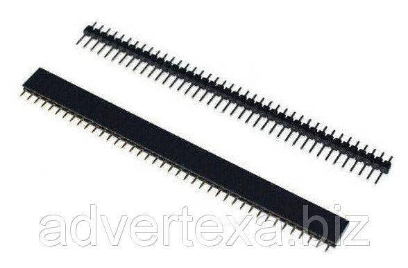 

2 разъема 1x40 pin, мама + папа, прямые, шаг 2.54 мм.