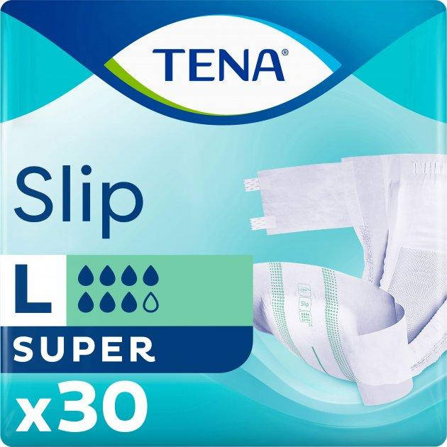 

Подгузники для взрослых TENA Slip Super L, 30 шт,(100 см.до 144 см ) 7 капель