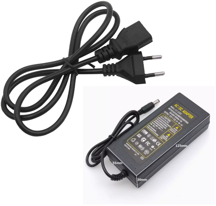 

Блок питания (адаптер) 12v 3a 36w, 12в 3а 36вт розеточный в пластиком корпусе