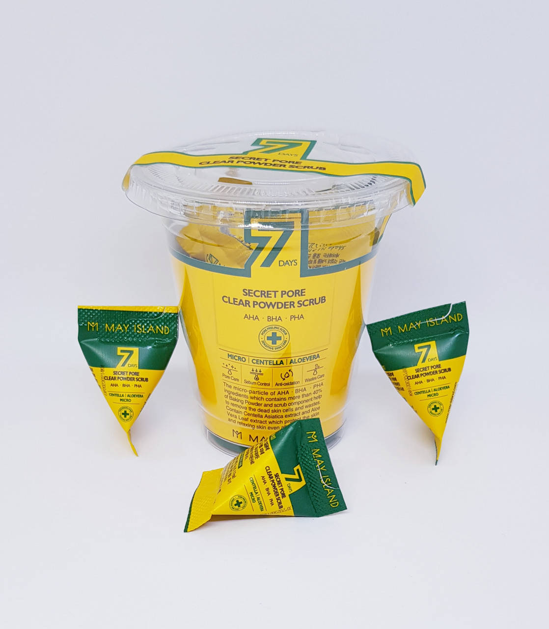 

Скраб для лица с центеллой May Island 7 Days Secret Pore Clear Powder Scrub
