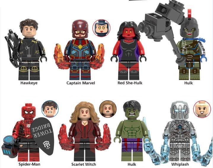 

Набор мини фигурок человечки Мстители 8 шт, супергерои Marvel, DC для лего lego