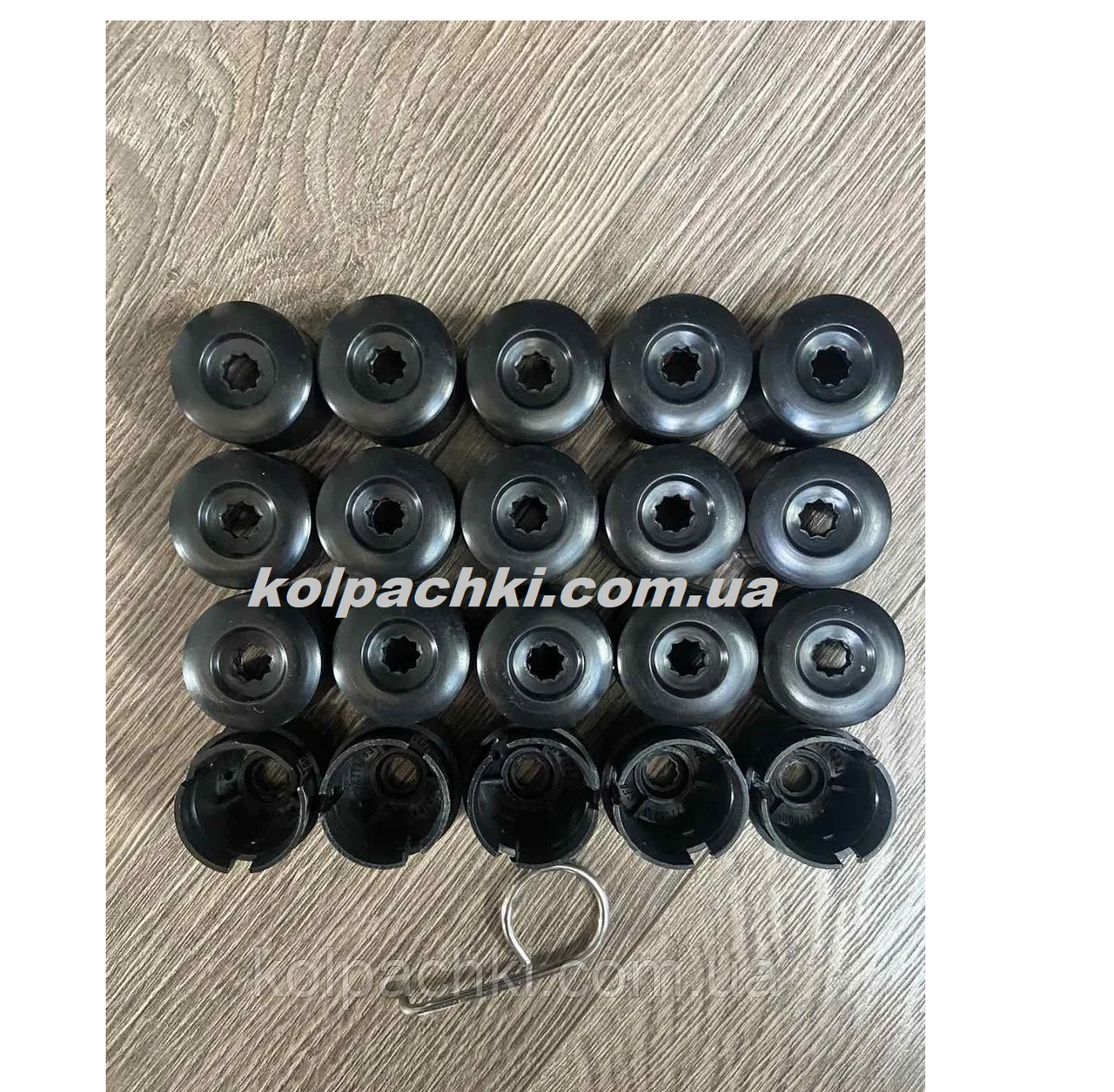 

Колпачки для болтов на диски черные Volkswagen Touareg Multivan Transporter Porsche Cayenne 7L6601173A 20 шт