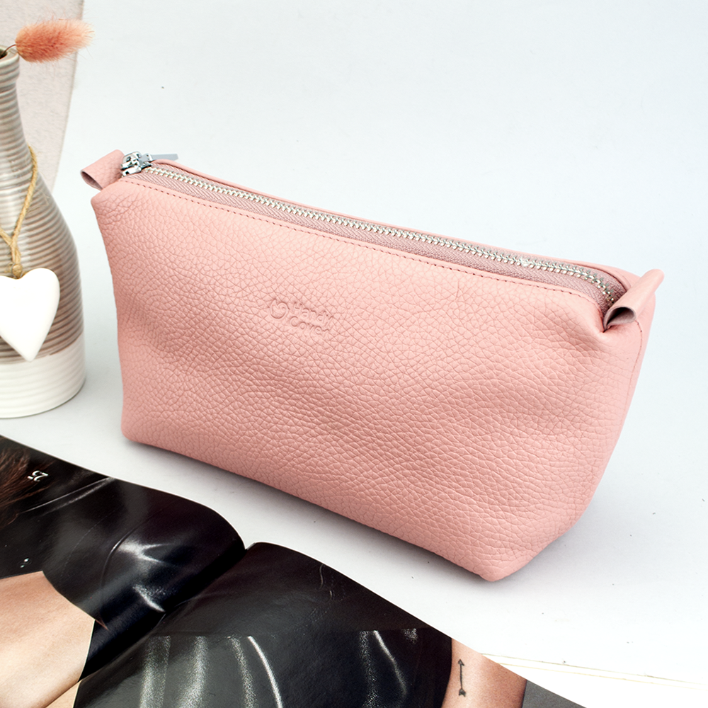 

Косметичка женская кожаная Handycover HC0022 пудровая, Розовый