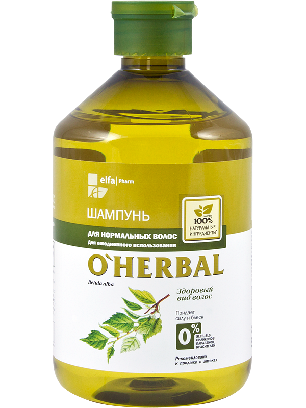 

Шампунь для нормальных волос O'HERBAL 500мл