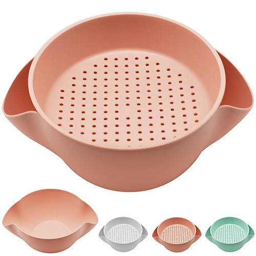 

Миска с ситом Stenson N0-1492 21х23х10 см, Разные цвета