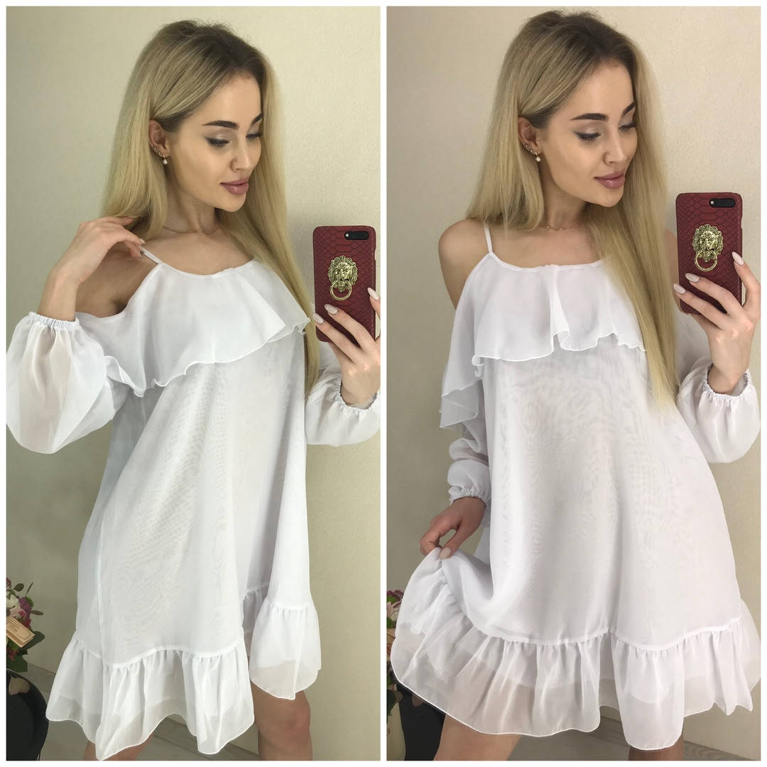 

Свободное платье из шифона