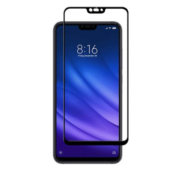 

Защитное стекло для Xiaomi Mi8 Lite на экран 5д HQ защитное стекло на телефон сяоми ми8 лайт черное HQG, Черный