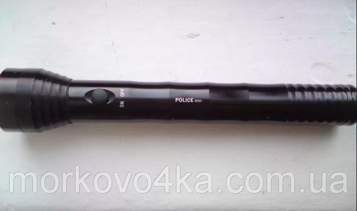 

Ручной светодиодный фонарик Police Bailong BL 1035 50W тактический фонарик, Черный