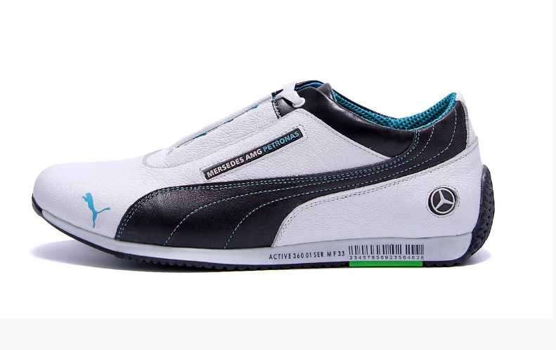 

Мужские кожаные кроссовки Puma Mersedes Amg Petronas, Белый