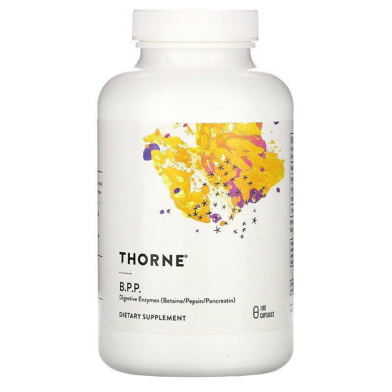 

Ферменти для травлення, Digestive Enzymes, Thorne Research, 180 капсул