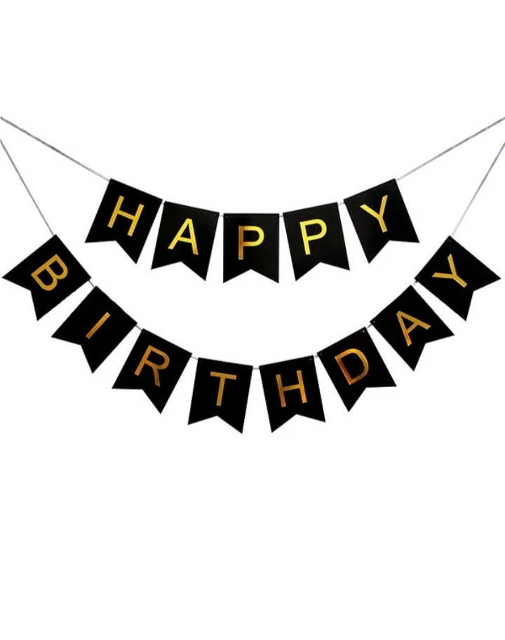 

Гирлянда "Happy birthday" цвет черный 3 метра.