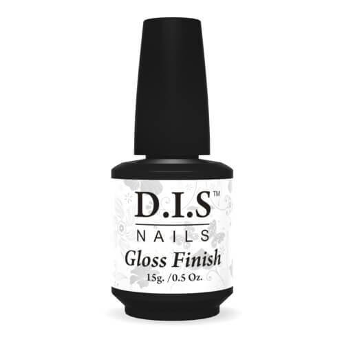 

DIS GLOSS FINISH (БЕЗ ЛИПКОГО СЛОЯ) финиш для гелевых ногтей 15 гр