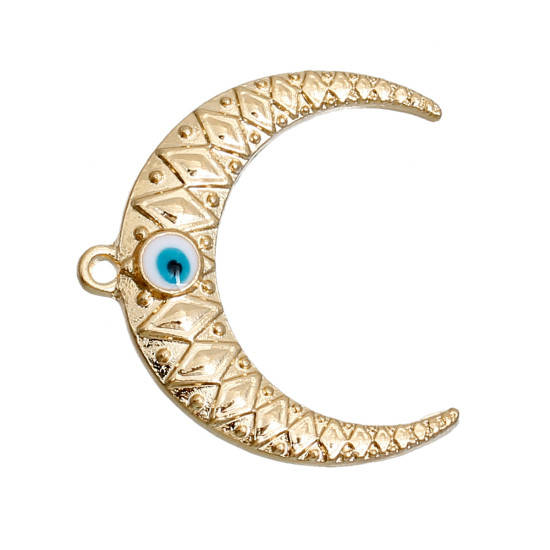 

Подвеска Finding Полумесяц от сглаза Золотистый 30 мм x 28 мм