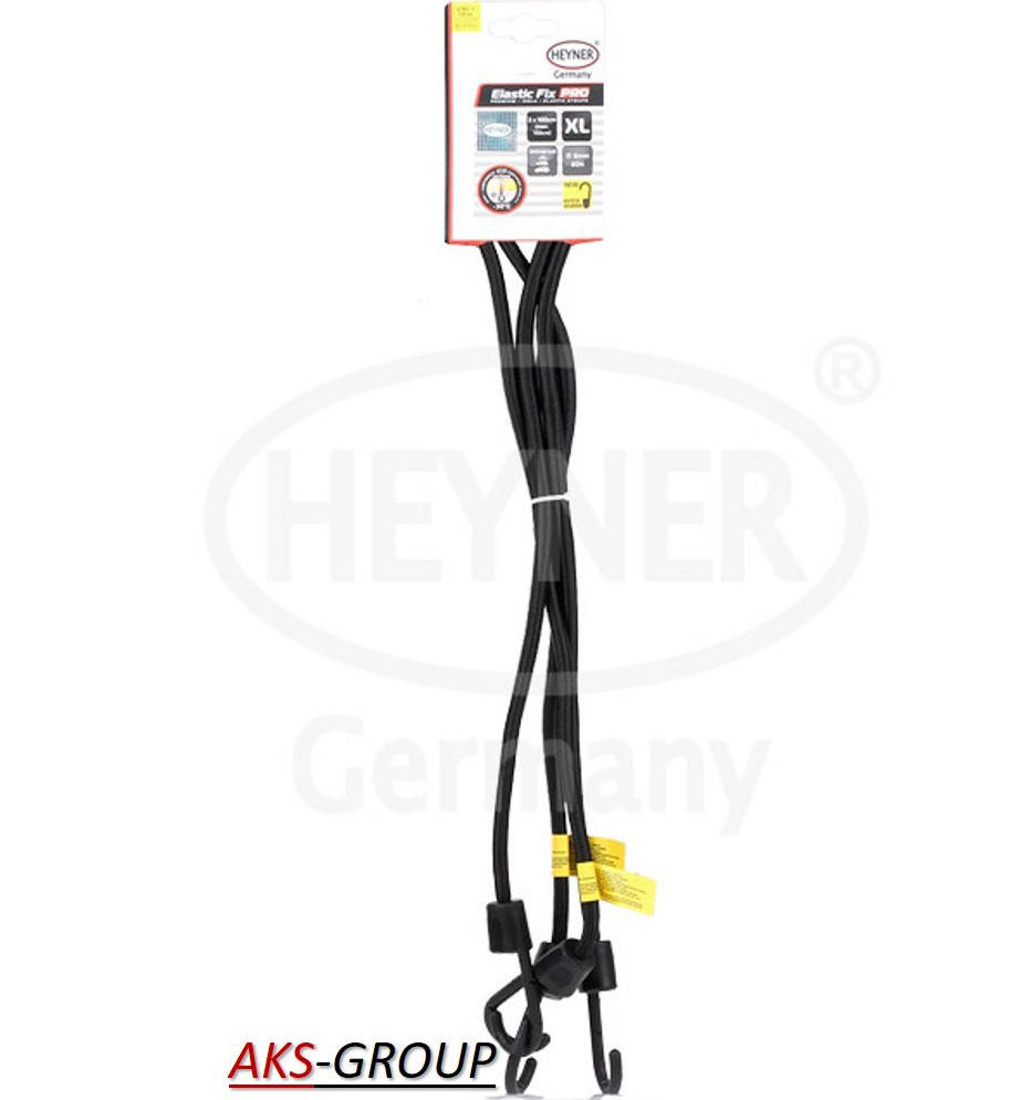 

Эластичные ремни для крепления багажа с крюками 100 см (2шт) ElasticFix PRO Heyner 881 200