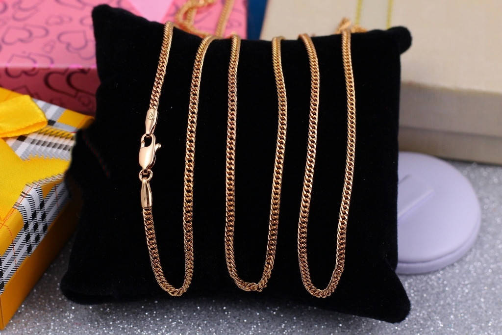 

Цепь Xuping Jewelry кобра 50 см 2 мм золотистая