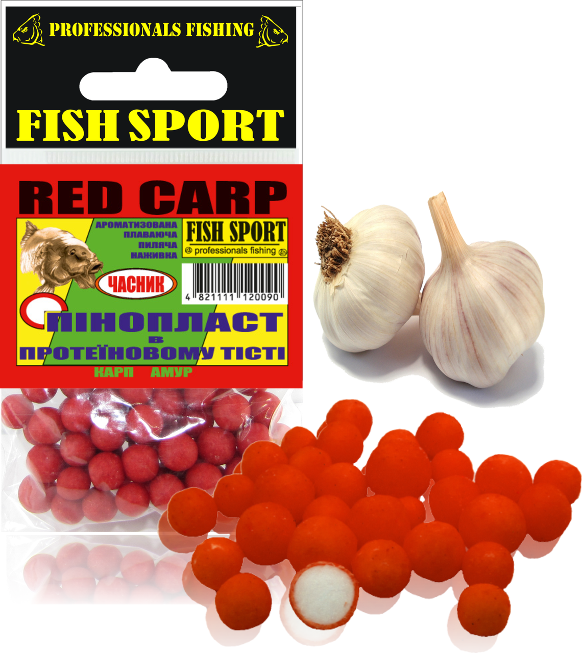 

Пенопласт в тесте (ЧЕСНОК)CARP, Красный