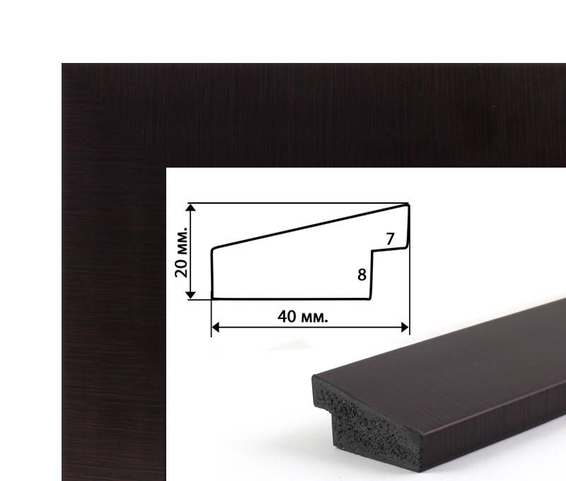 

Багетная рамка для картины по номерам BrushMe (Брашми) 40х50см (вишня, 4 см) 40х50 RN58