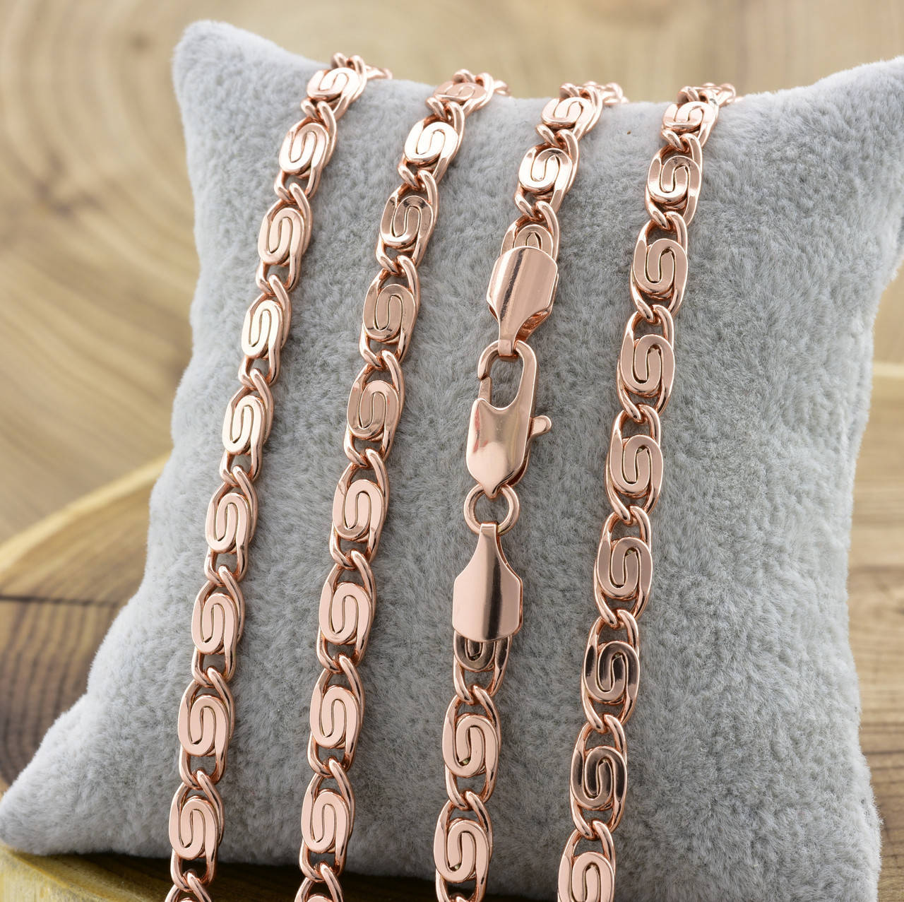 

Цепочка Xuping Греческая плоская 51375 ширина 5 мм позолота РО длина 60