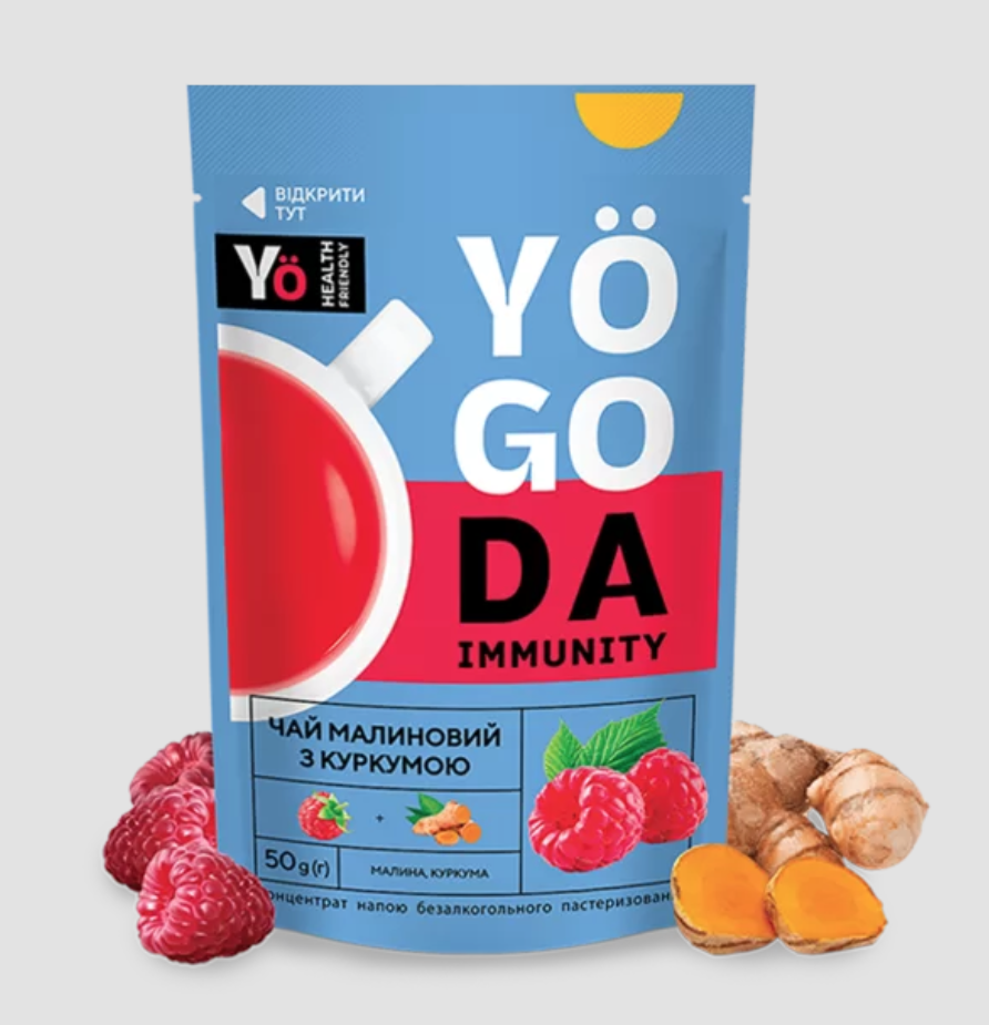 

Чай Малиновий з Куркумою "Yogoda" 50гр