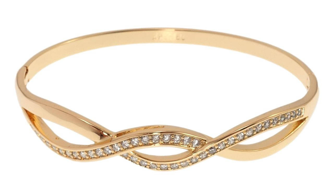 

Браслет Xuping Позолота 18K "Бесконечность покрытие цирконием" ø 6см