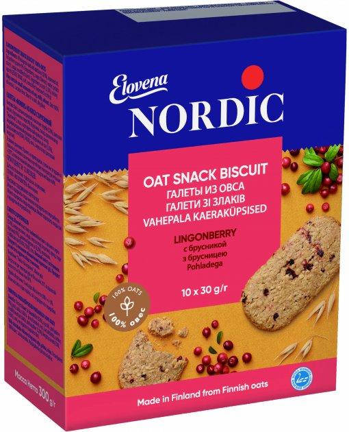 

Галеты из овса с брусникой Nordic 300 г (10шт.*30г)