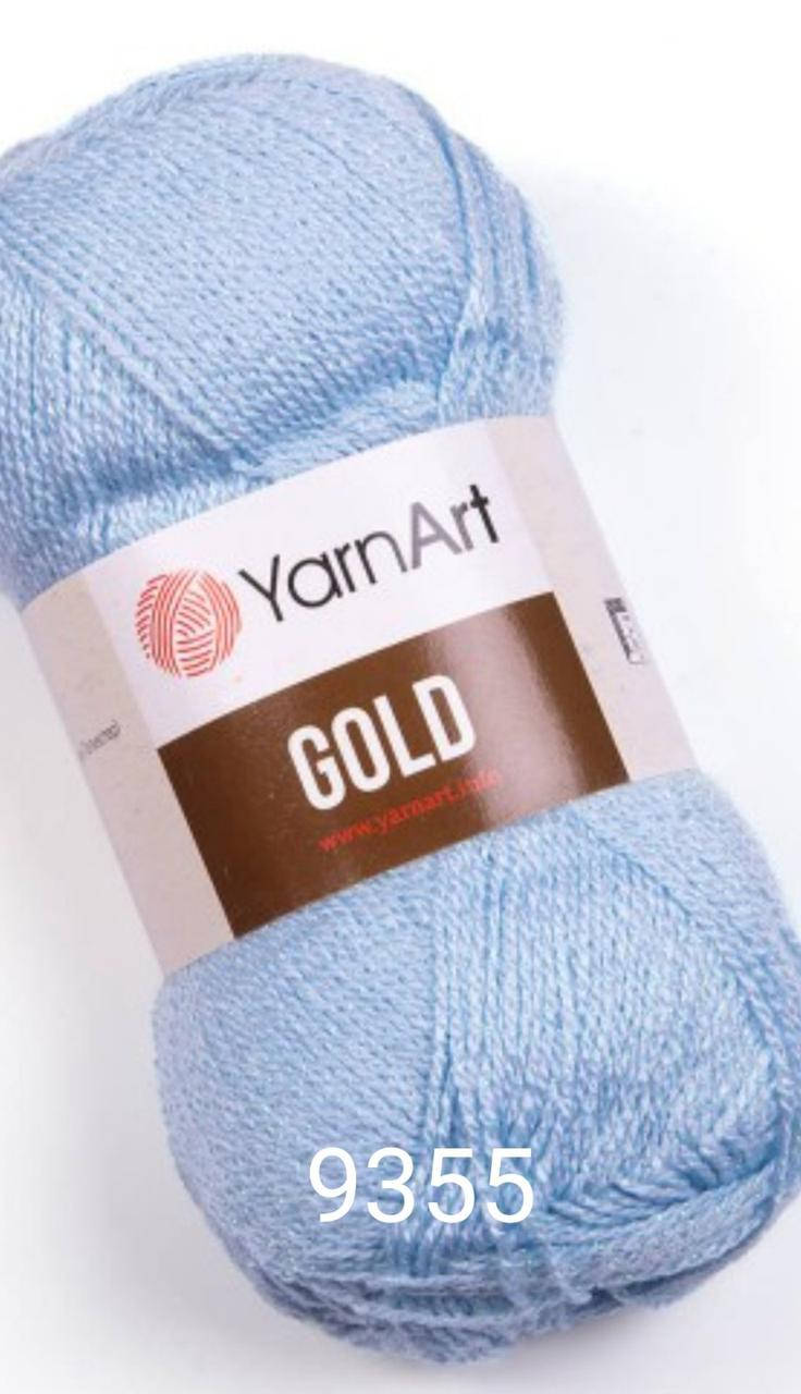 

YarnArt Gold 9355, ЯрнАрт Голд голубой 9355