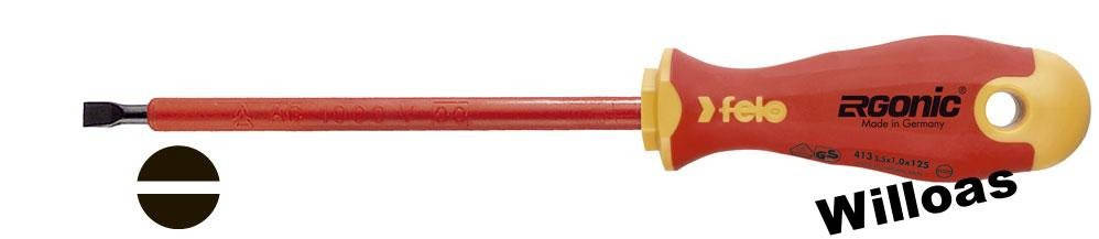

Отвертка SL 6,5x1,2 (1000V) FELO Germany 41306590
