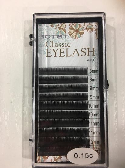 

Ресницы для наращивания ЭСТЕТ А-04 микс 0,15с черные