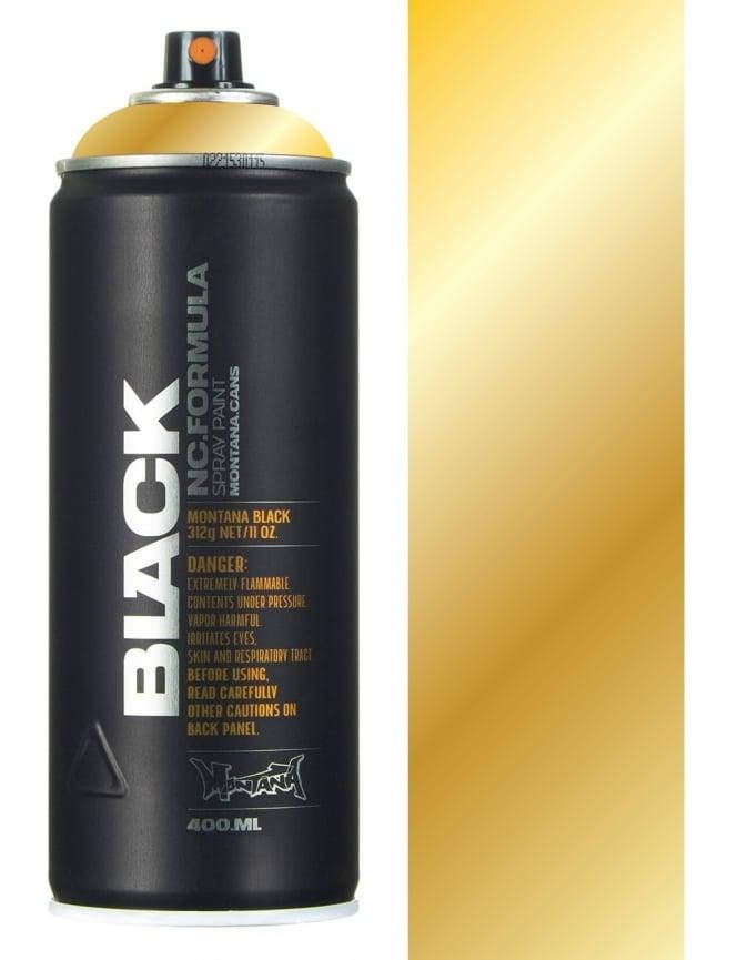 

Аэрозольная краска Montana Black Золотистый хром (Goldchrome) 400мл