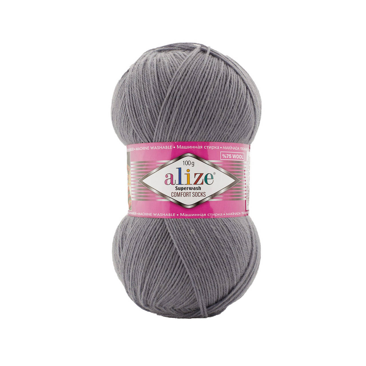 

Alize Superwash (Ализе Супервош) № 362 серый (Пряжа, нитки для вязания)