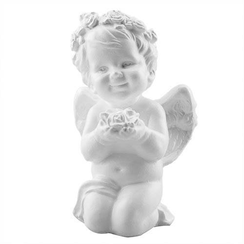 

Статуэтка Ангелочек с цветком белый, (гипс) AN0605(G)