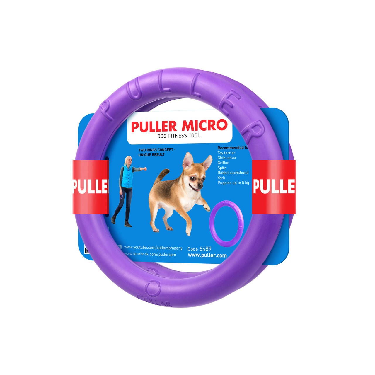 

Collar Puller Micro -тренировочный снаряд для собак 13см (2 кольца)