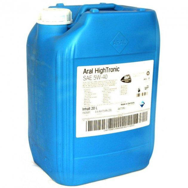 

Моторное масло Aral HighTronic 5W-40 20л (1505B1) Org 1505B1