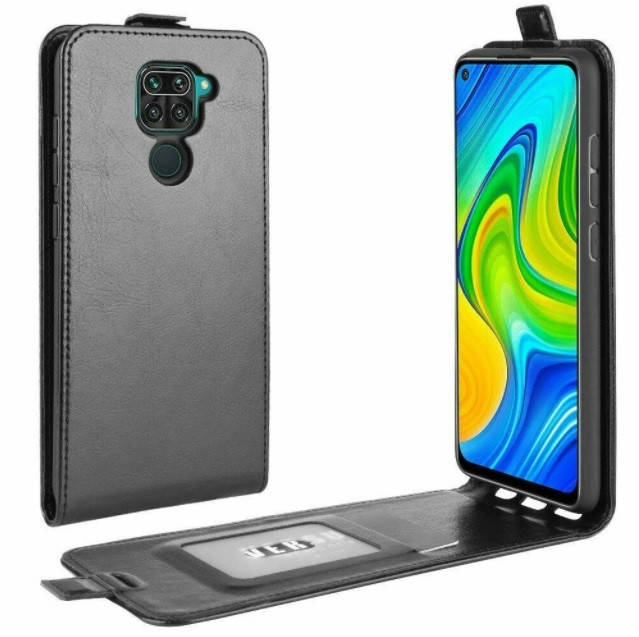 

Чехол книжка для Xiaomi Redmi Note 9 Флип (разные цвета) черный