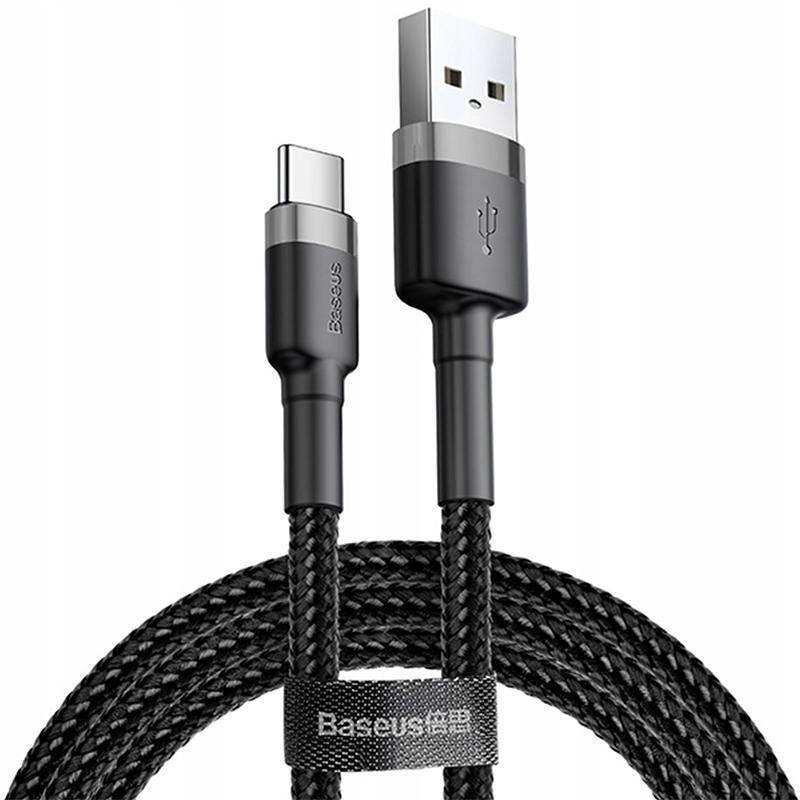 

Кабель Baseus Cafule Type-C (CATKLF-CG1) Black 2m, Черный