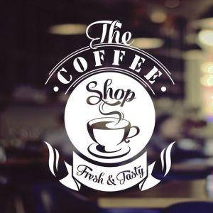 

Виниловая наклейка- COFFEE