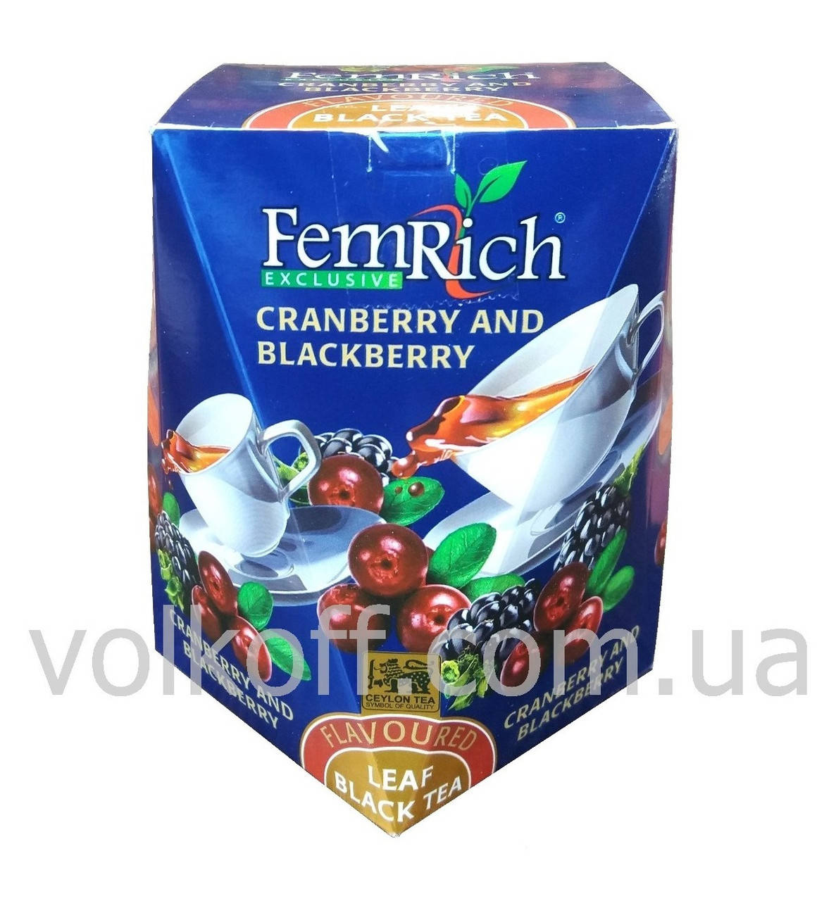

Чай листовой чёрный Femrich Cranberry and Blackberry Фемрич Клюква Ежевика 100гр