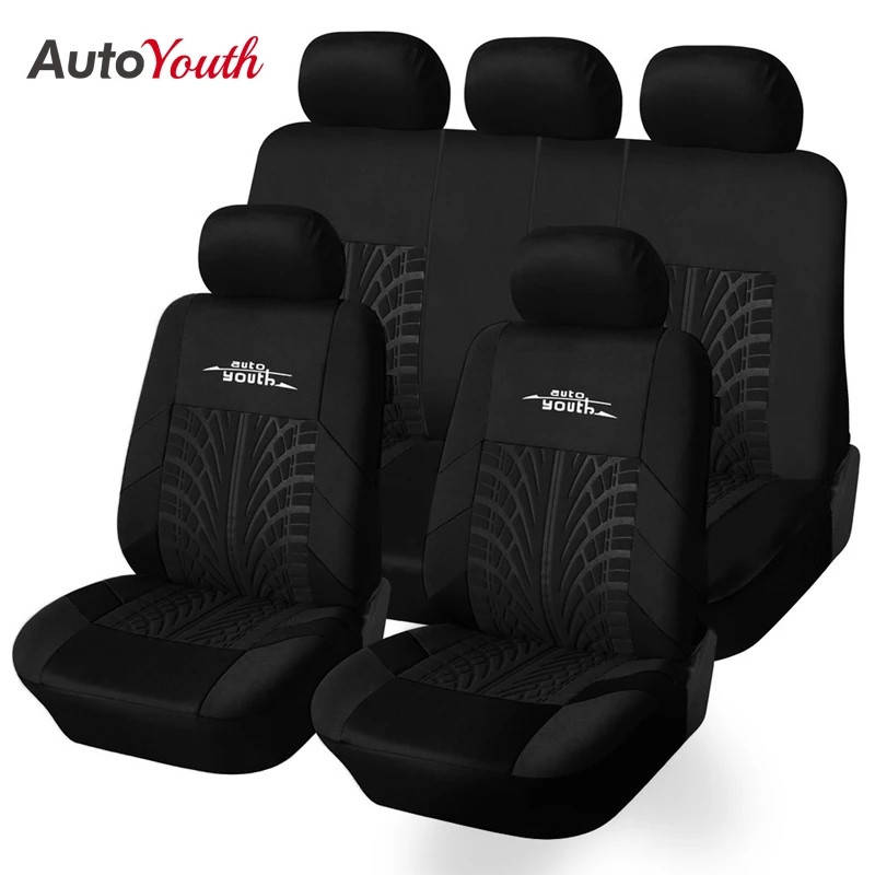 

Чехлы на сиденья в авто универсальные AutoYouth Road Master. Накидки, авточехлы в машину. Черные