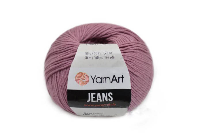 

YarnArt Jeans, Сухая роза №65, Розовый