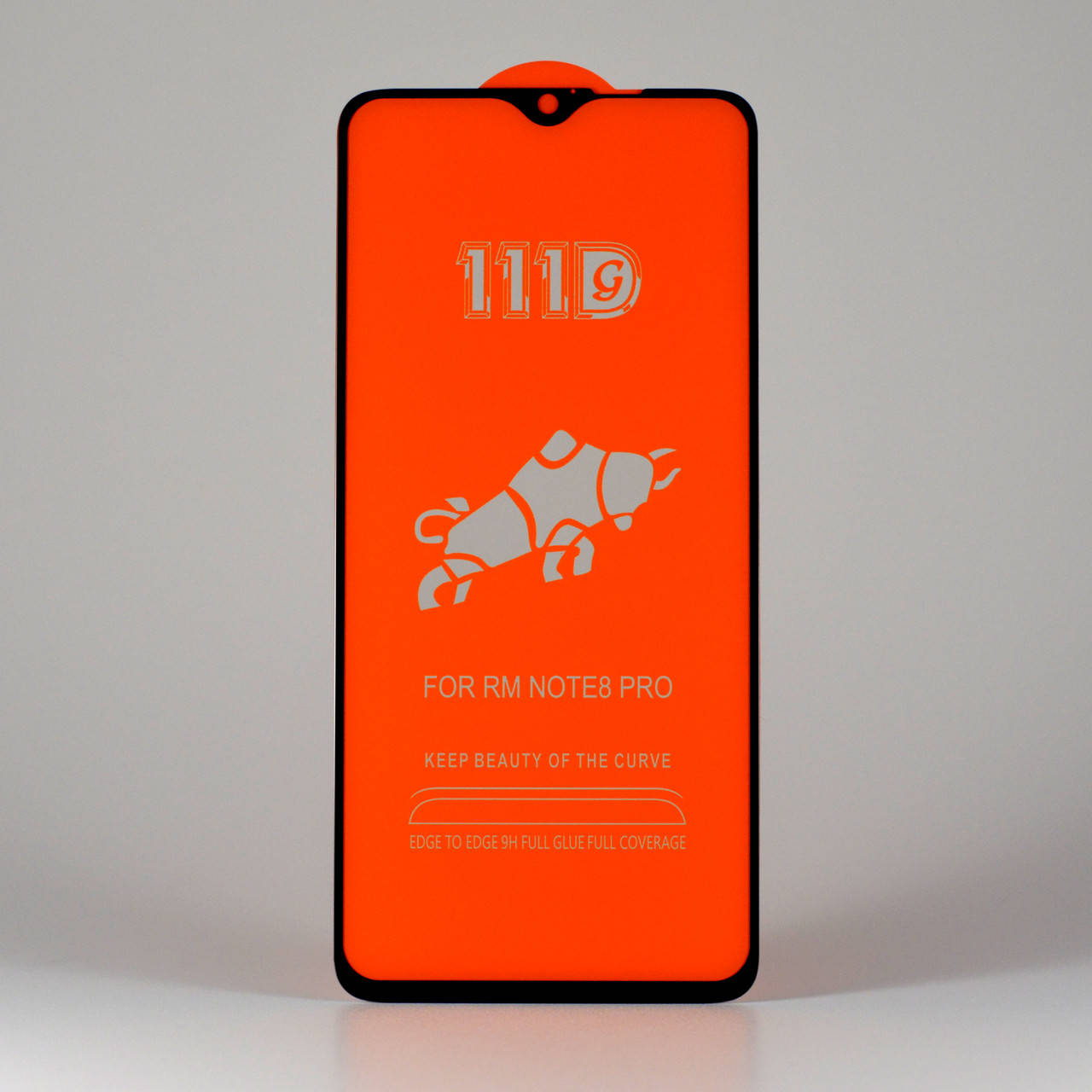 

Защитное премиум стекло на Xiaomi Redmi Note 8 Pro клей по всей поверхности, Черный